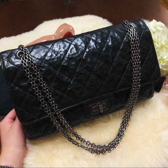 🦄UNICORN 🦄 CHANEL MAXI Crumpled Lambskin Reissue - Picture 2 of 11